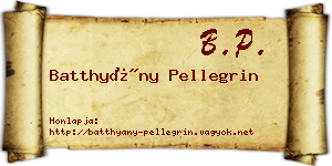 Batthyány Pellegrin névjegykártya